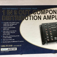 Component HDTV Distribution Amplifier AV901HD (1 in 9 out)