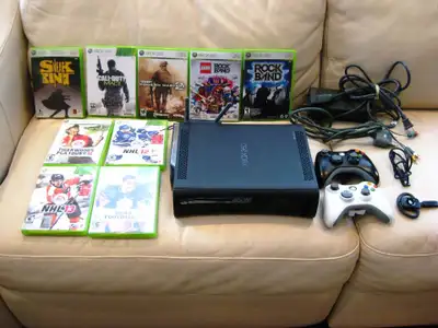 XBox 360 Video Game Console, Controllers, Games, WIFI Bundle, View more