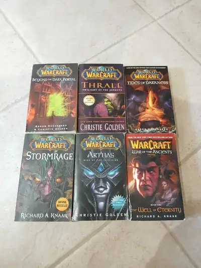 6 WORLD OF WARCRAFT softcover books, View more