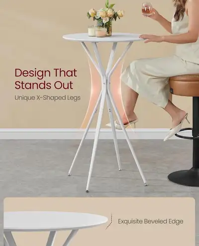 Bar Table, Round Cocktail High Top Pub Bistro Table, View more