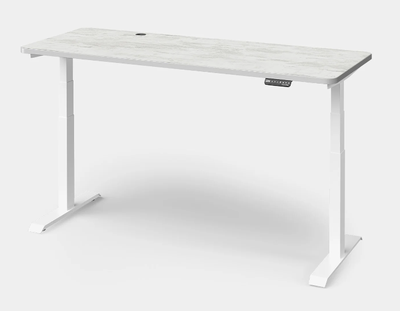 MotionGrey Standing Desk White Marble Top (Large Tabletop), View more