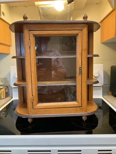 wood curio cabinet, View more