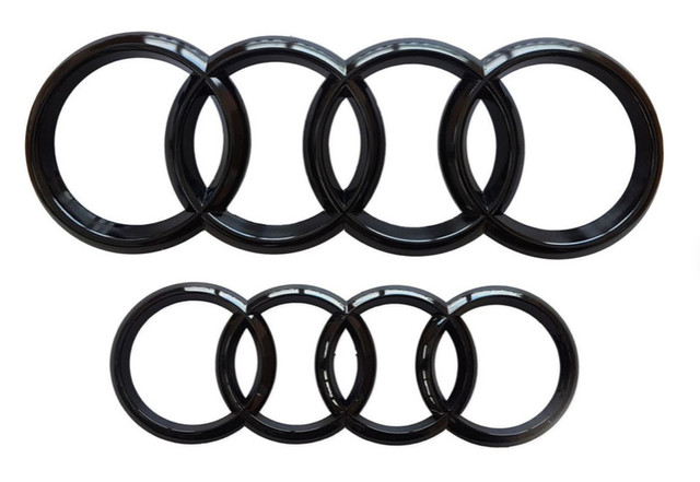 Gloss Black Audi Black Logos - S3, S4, S5, A6, S6, S7, TT-S, SQ5 in Other Parts & Accessories in Mississauga / Peel Region