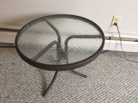 Small glass table. HUGE estate sale