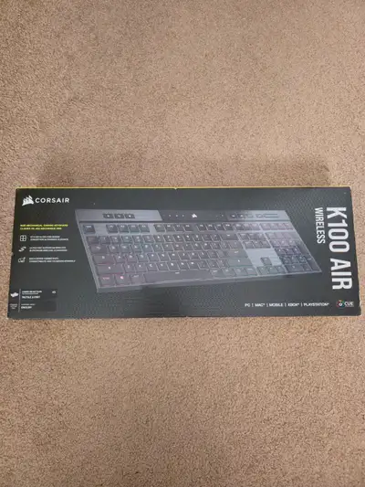 Corsair K100 Air Wireless RGB Gaming Keyboard - Black, View more