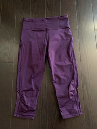 Lululemon Swift Speed High-Rise Crop 21" - dark purple, size 4