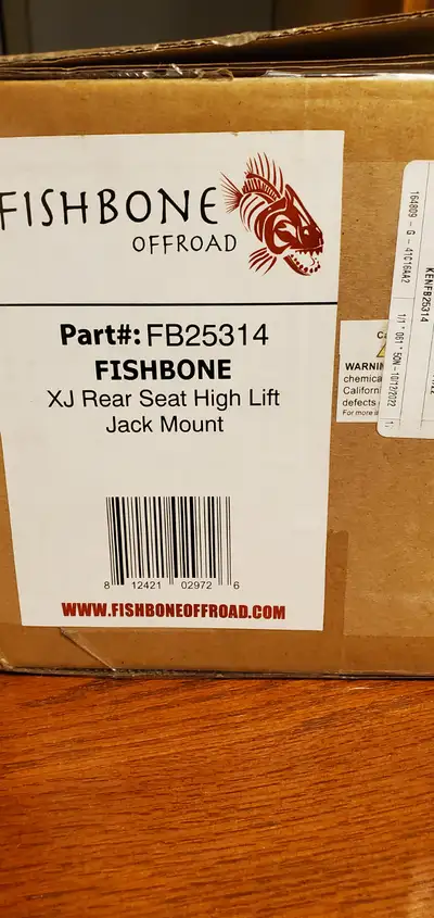 XJ Rear Seat High Lift Jack Mount - Fishbone - $50 - New Never installed. $50.00 Call or text 416-76...