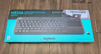 Logitech K400 Plus keyboard with touch pad, View more