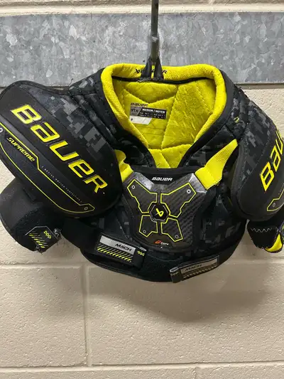 Bauer Mach Youth Shoulder Pads and Shin Pads, View more