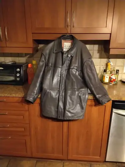 Veste en cuir grandeur 44, View more