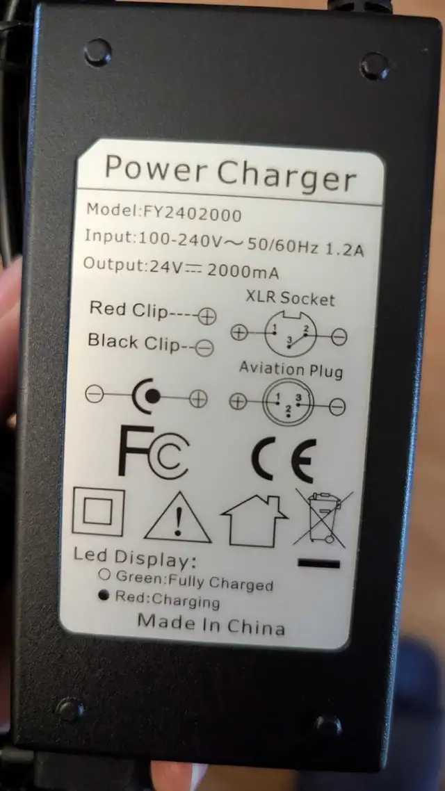 24V 2A 3-Pin XLR Electric Scooter Battery Charger for Go-Go in eBike in Oshawa / Durham Region - Image 3