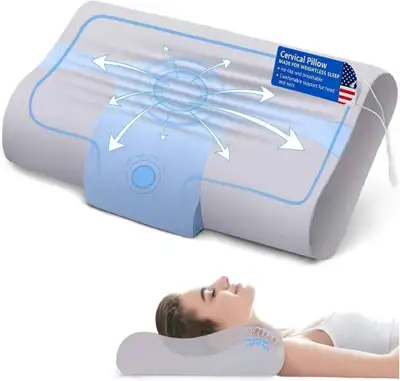 DVZV Cool+ Neck Pillow, Cervical Pillow Memory Foam Pillow, NEW, View more