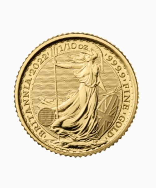 Pièce or Britannia/bullion gold 2022 1/10 oz .9999 dans Art et objets de collection  à Ville de Montréal