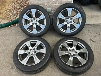 19" OEM Toyota Sienna SE Mags with 235/50/19 Michelin Primacy Mxm4 Summer Tires, condition like NEW!...
