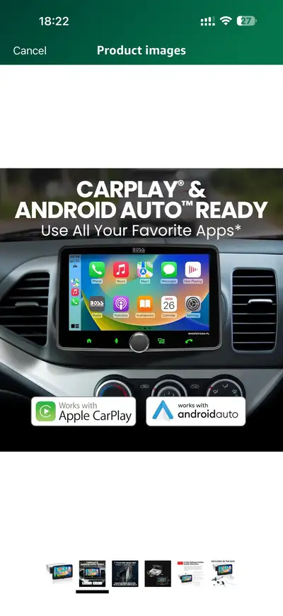 Never opened or used. BOSS Audio Systems BVCP9700A- FL Car Stereo – Wireless Apple CarPlay, Android...