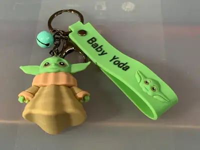 Baby Yoda key chain - 2.5" tall - $10 Gently used condition.