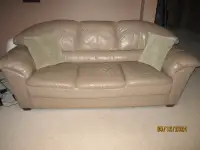 Full leather Couch, Chair and ottoman