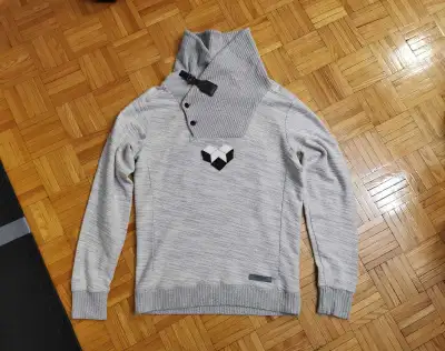 Grey Turtleneck Sweatshirt - Size M, View more