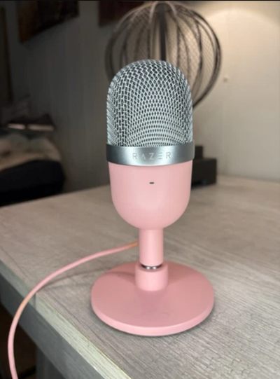 Razer Seiren Mini Condenser Streaming Gaming USB Microphone PINK, View more