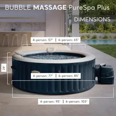 Intex Pure Spa Portable hot tub, View more