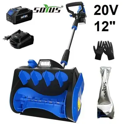 SOYUS Cordless Snow Shovel, 20V Electric Snow Blower ❄️☃️️, View more