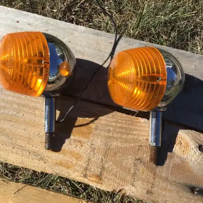 Vintage motorcycle lights $30