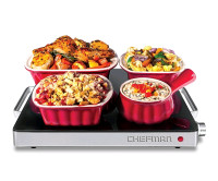 Chefman Compact Glasstop Warming Tray