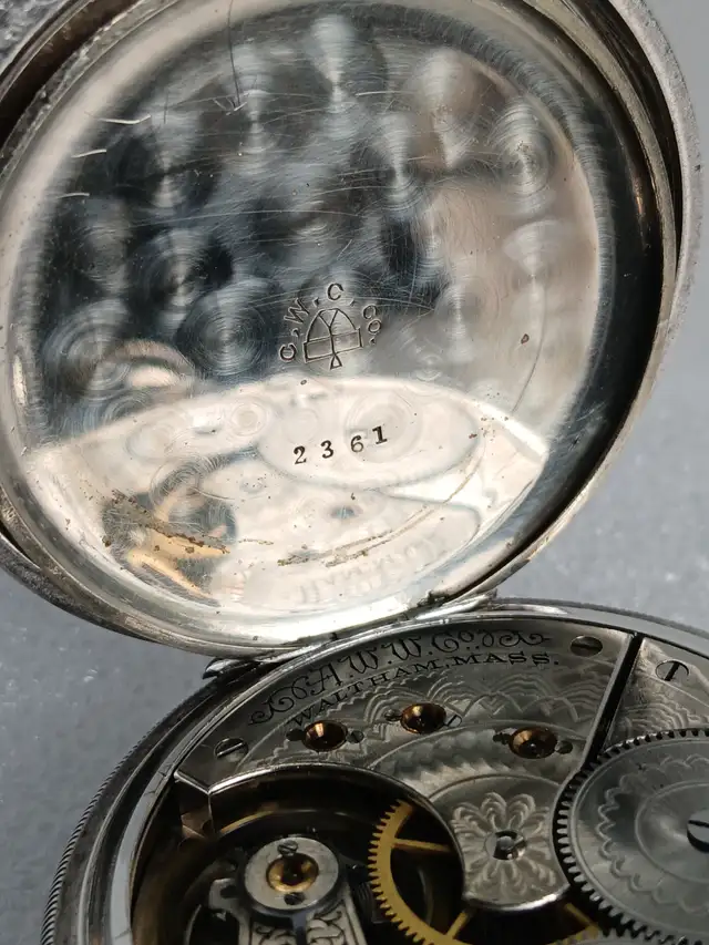 Sterling Silver Watch -- Waltham 1888 -- Montre Argent Sterling in Jewellery & Watches in City of Montréal - Image 7