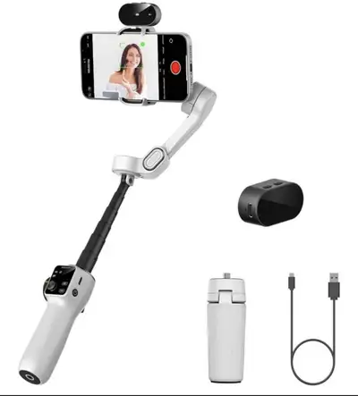 Smatrt V8 3-Axis Smartphone Gimbal Stabilizer with AI Tra, View more