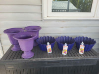 Estate Sale A Collection of Purple Gardening Pots $25.00