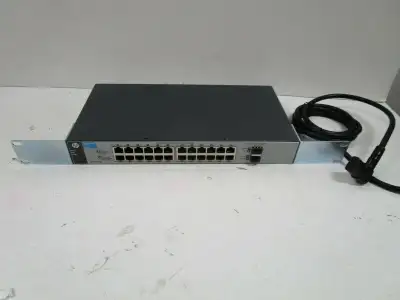 Model J9803A 24 Port Rack Mountable Gigabit Ethernet Switch Smart Web managed Layer 2 Network 24x RJ...