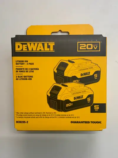 DEWALT 5 AH BATTERIES 2 PACK, View more
