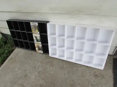 FUNKO POP Display Racks -Designed to be hung / screwed to drywall Rack is 30 x 20 inch, 6 toys wide...