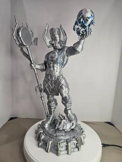 Galactus Silver 25-26 3D Printed Figurine, View more