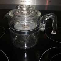 6 original cup pyrex coffee pot preculator