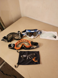3 Pairs of Goggles and 1 Pair of Head Squash Glasses