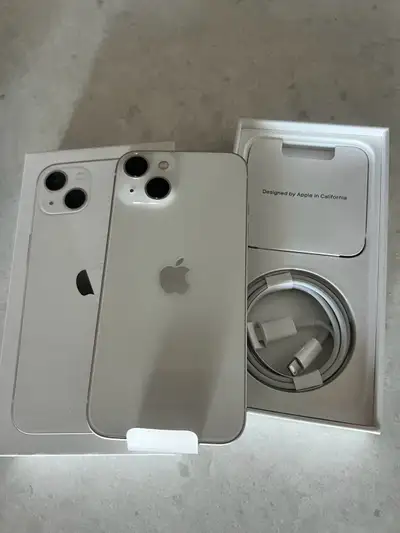 NEW NEVER USED Apple iPhone 13 256gb Starlight (white), View more