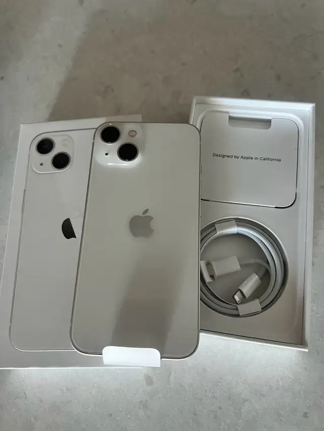 NEW NEVER USED Apple iPhone 13 256gb Starlight (white) in Cell Phones in City of Toronto - Image 2