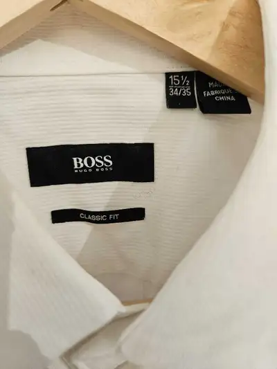 Hugo Boss men's double cuffs shirt in size 15.5 (34/35) negotiab, View more