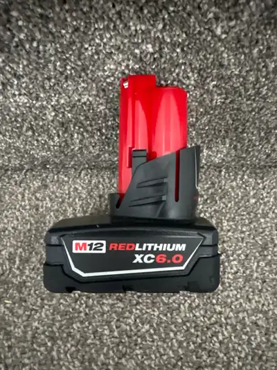 Milwaukee M12 Battery 6ah Brand New, View more