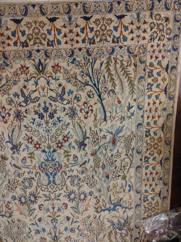 Original Naeen-Iran area rug, 210x123Cm Hand made, 70 raj in Rugs, Carpets & Runners in Markham / York Region - Image 2