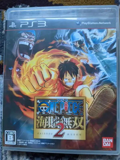 One Piece 2 for PS3. Japanese language only. 15$ Firm, or both games 1 & 2 for 25$. Check out my oth...