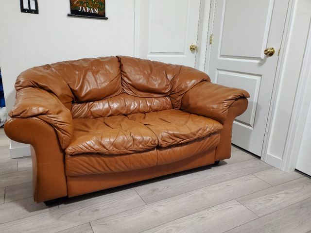 Leather Couch in Couches & Futons in Victoria