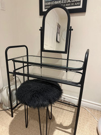 Makeup Vanity with stool 