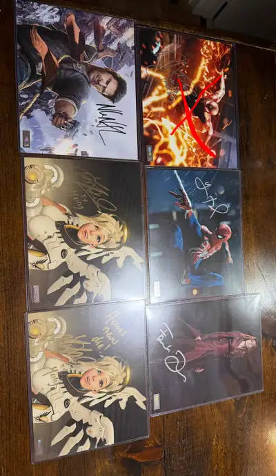Bought from fan expo canada. They are 100% authentic . They’re in perfect condition. $20 for Mercy -...