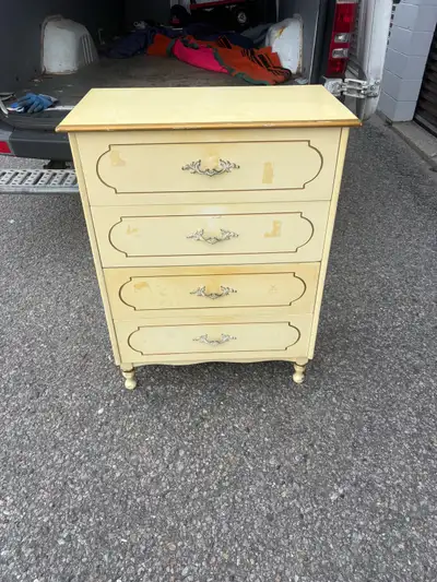 Free delivery used Vintage french provincial Cream  Dresser, View more