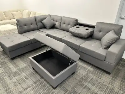 Best offer Collection Sectional Sofa Couch Reversible Sofa, View more
