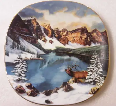 Bradford Exchange "Banff National Park" Collectors Plate by Jacobson and Fernandez First issue in th...