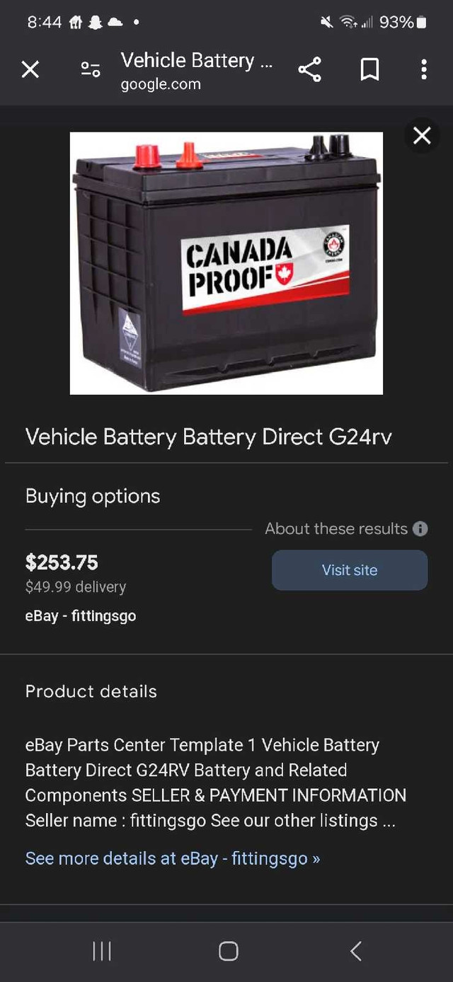 Canada Proof 12V RV Batteries in Other in Edmonton - Image 3