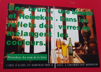 COOL ANNONCE 1992 BIERE HIENEKEN ORIG FRENCH EURO AD